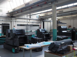 Panoramica laboratorio di stampa